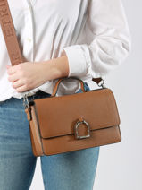 Sac Bandouli�re M Altesse Cuir Etrier Marron altesse EALT048M-vue-porte