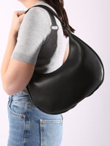 Sac Port� �paule Oxer Cuir Etrier Noir oxer EOXE017M-vue-porte