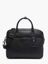 Business Bag Foulonn� Leather Etrier Black foulonne EFOU8151