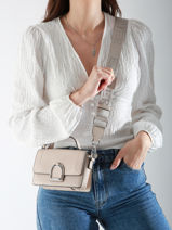 Sac Bandouli�re Xs Altesse Cuir Etrier Beige altesse EALT048X-vue-porte