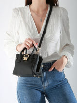 Sac Bandouli�re Xs Equestre Cuir Etrier Noir equestre EEQT142X-vue-porte