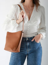 Sac Port� �paule Sac � Dos S Cavalier Cuir Etrier Marron cavalier ECLR126S-vue-porte