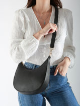 Sac Bandouli�re M Tradition Cuir Etrier Noir tradition ETRA102M-vue-porte