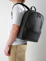 Sac � Dos Business Light2 Compartiments Etrier Gris light ELIG8282-vue-porte