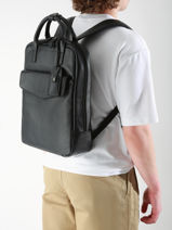 Sac � Dos Business Flandres 1 Compartiment Cuir Etrier Noir flandres EFLA8271-vue-porte