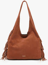 Sac Port� �paule L Country Cuir Etrier Marron country ECOU154L