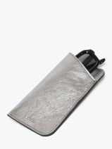 Sunglass Case Etincelle Iris�e Leather Etrier Silver etincelle irisee EETI5017-vue-porte