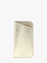 �tui Lunettes Etincelle Iris�e Cuir Etrier Or etincelle irisee EETI5017