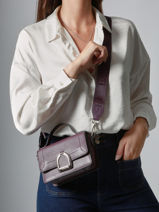 Sac Bandouli�re Xs Altesse Cuir Etrier Violet altesse EALT048X-vue-porte