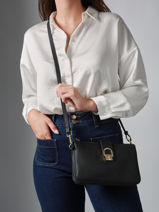 Sac Bandouli�re Equestre Cuir Etrier Noir equestre EEQT0143-vue-porte