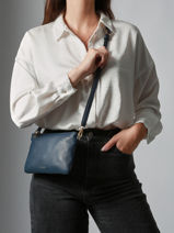 Sac Bandouli�re Tradition Cuir Etrier Bleu tradition ETRA0141-vue-porte