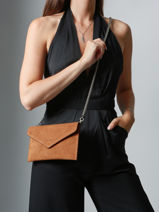 Pochette De Soir�e M Paddock Cuir Etrier Marron paddock TLOS1670-vue-porte