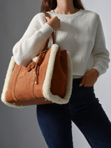 Shopper M Alpin Leather Etrier Brown alpin EALP140M-vue-porte