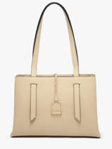 Sac Port� �paule Torsade Cuir Etrier Beige torsade ETOS173L-vue-porte