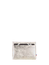 Porte-cartes Etincelle Iris�e Cuir Etrier Or etincelle irisee EETI011