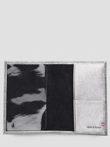 Leather Etincelle Iris�e Passport Holder Etrier Silver etincelle irisee EETI025-vue-porte