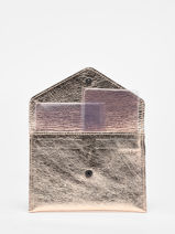 Leather Wallet Etincelle Iris�e Etrier Gold etincelle irisee EETI054-vue-porte