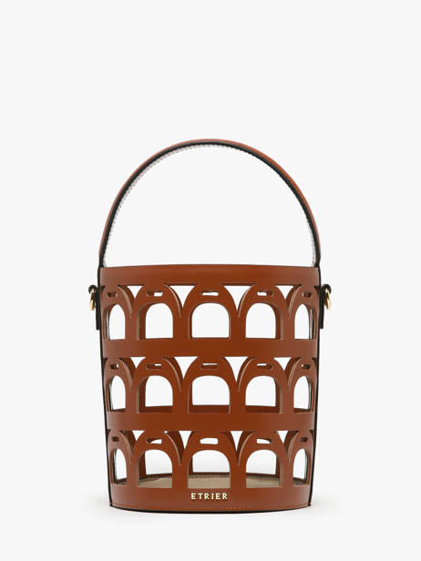 Bucket Bag Epona Leather Etrier Brown epona EEPO136M other view 6